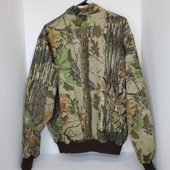 Vintage Cabelas Realtree Camo Zip Front Bomber Jacket Made In Canada Size Large. - Picture 8 of 9